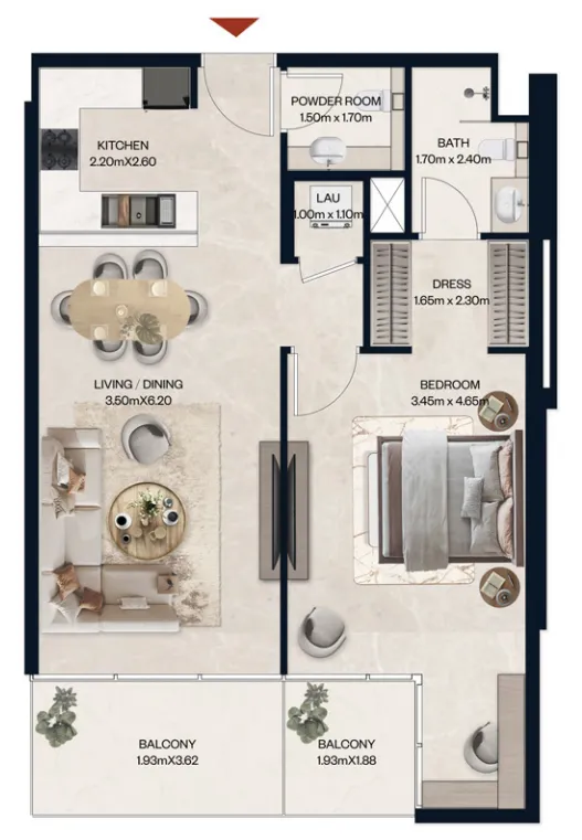 Al Tareq Star Real Estate Development Norah Residence floor plan