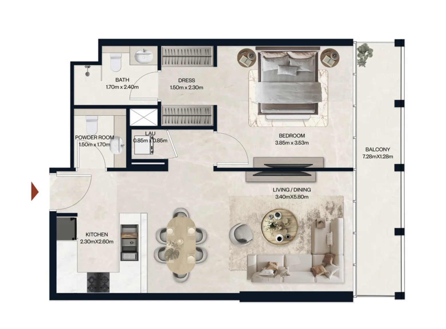Al Tareq Star Real Estate Development Norah Residence floor plan
