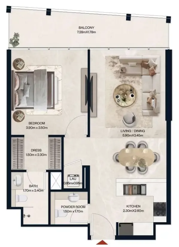 Al Tareq Star Real Estate Development Norah Residence floor plan