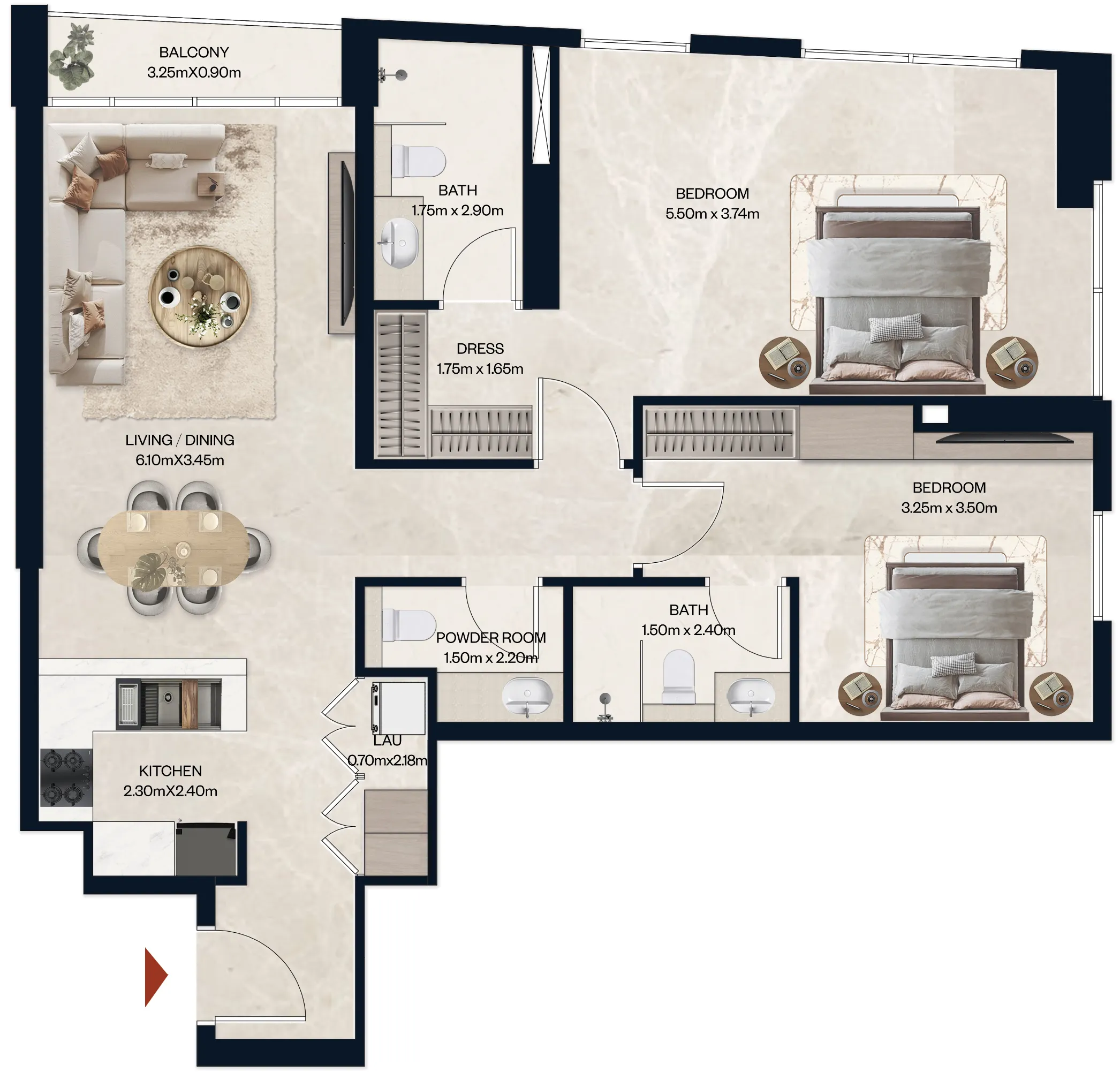 Al Tareq Star Real Estate Development Norah Residence floor plan