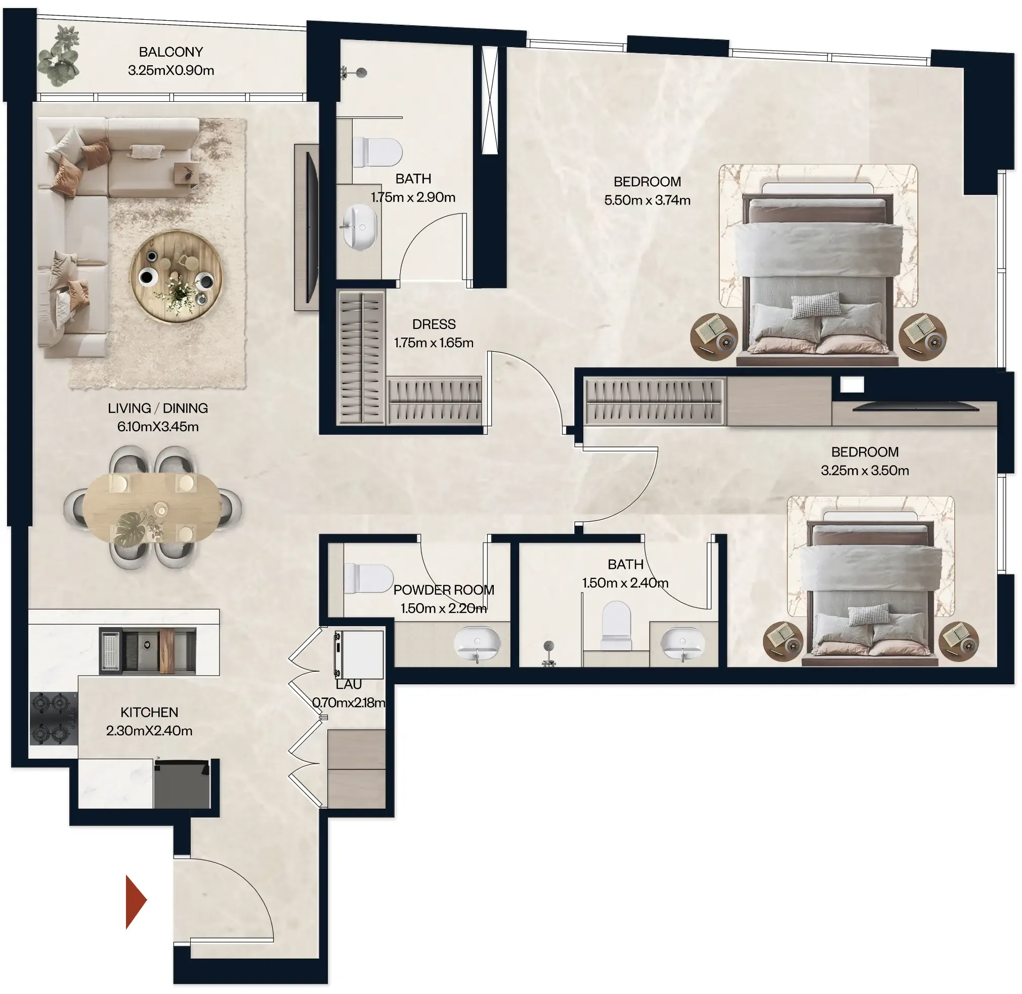 Al Tareq Star Real Estate Development Norah Residence floor plan