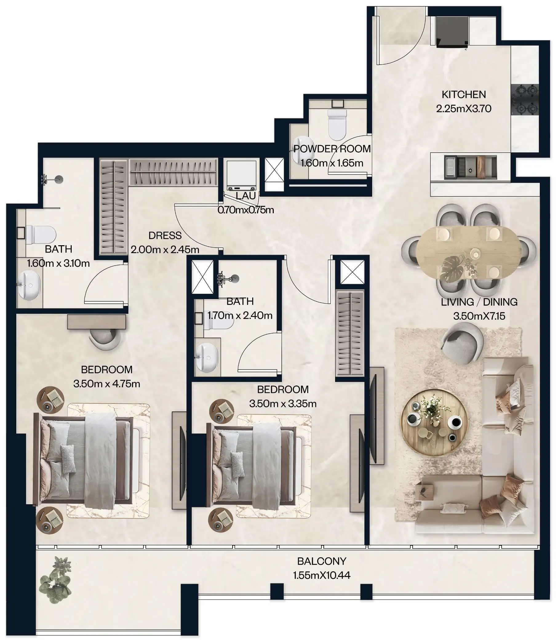 Al Tareq Star Real Estate Development Norah Residence floor plan