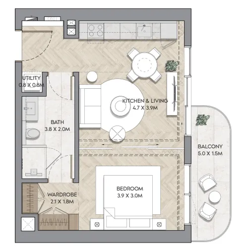 RAK Properties Nura floor plan