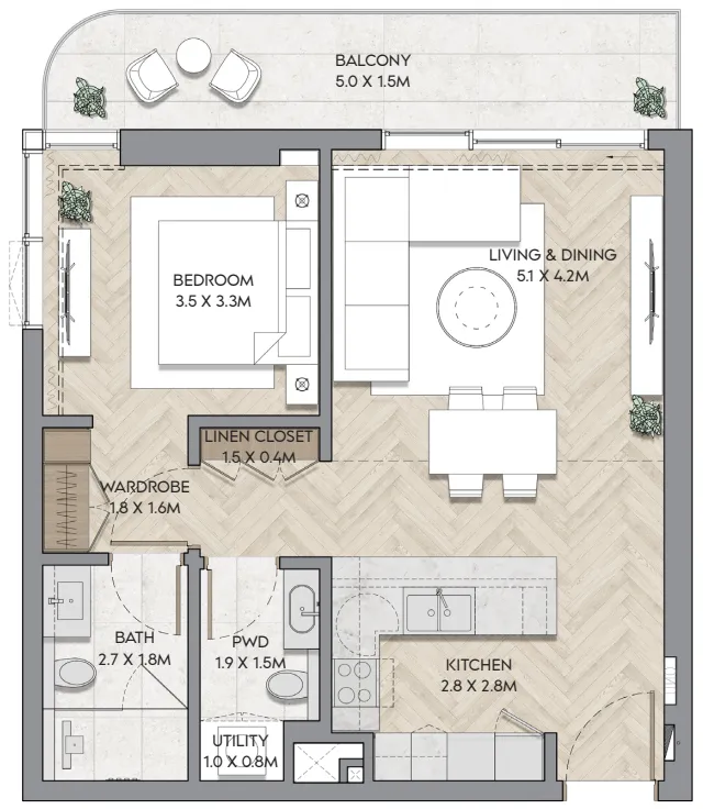 RAK Properties Nura floor plan