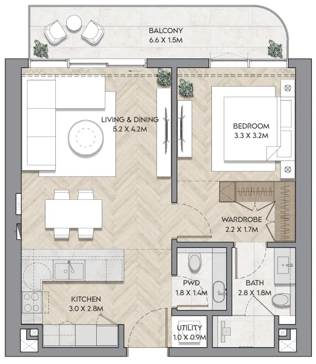 RAK Properties Nura floor plan