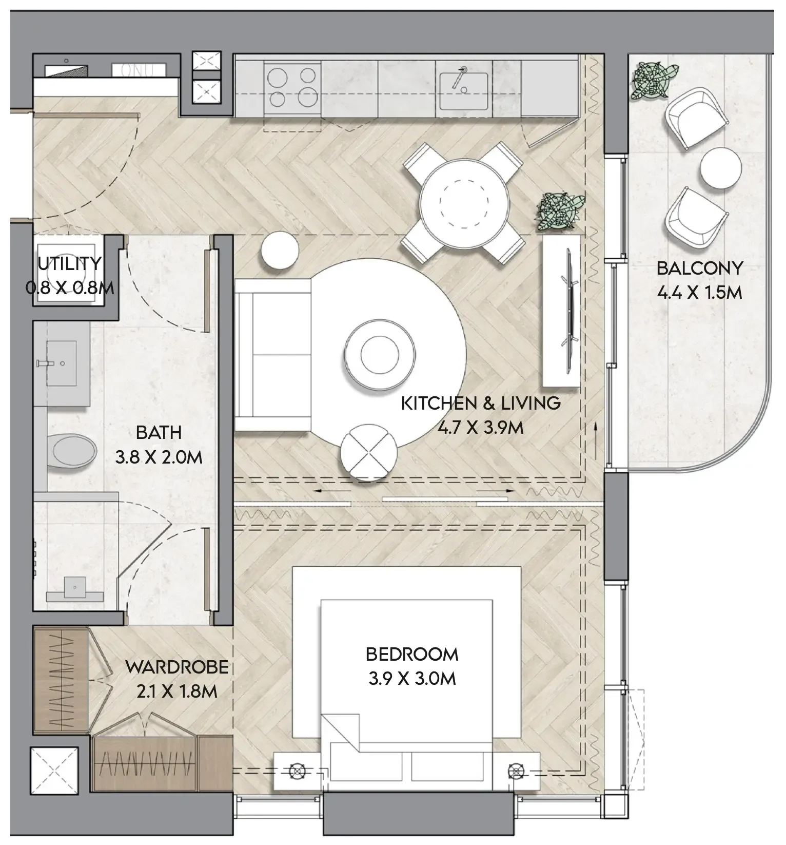 RAK Properties Nura floor plan