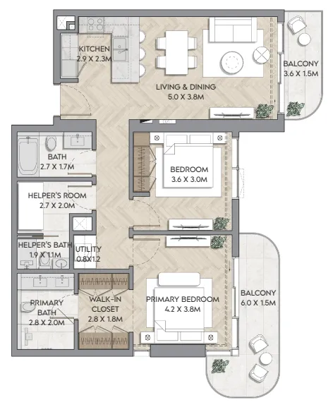 RAK Properties Nura floor plan