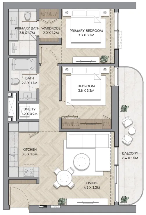 RAK Properties Nura floor plan