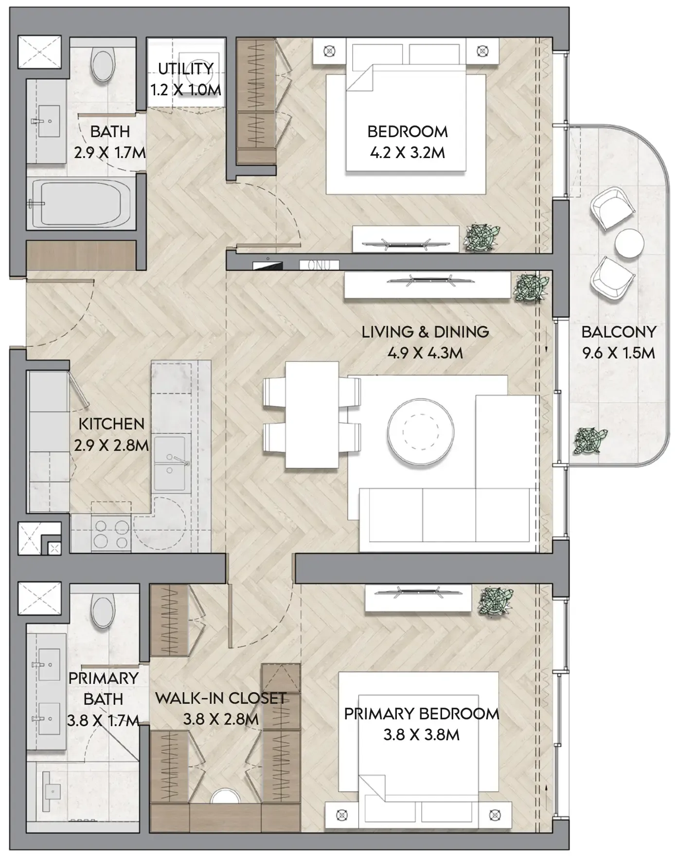 RAK Properties Nura floor plan