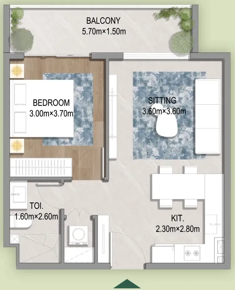 HZ DEVELOPMENT Oasis Residences floor plan