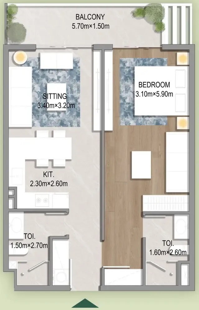 HZ DEVELOPMENT Oasis Residences floor plan