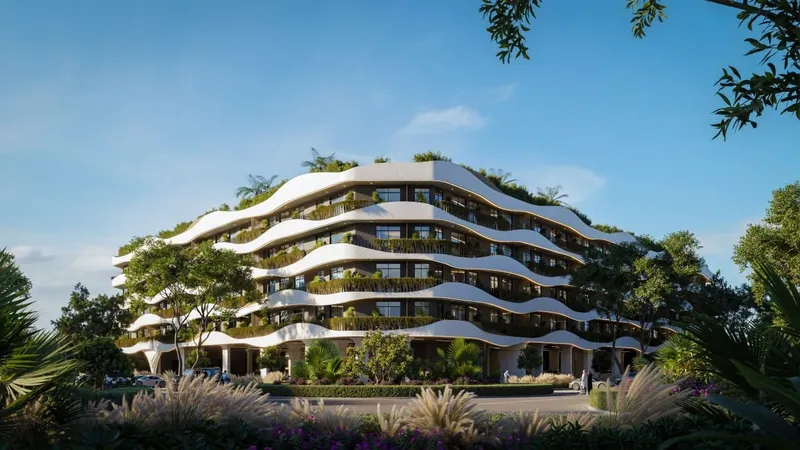 Exterior at Oasis Residences in Dubai South Dubai