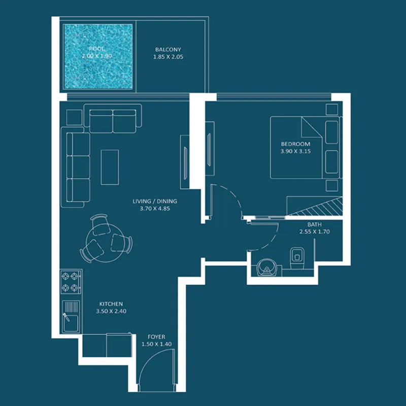 Danube Oasiz 2 floor plan