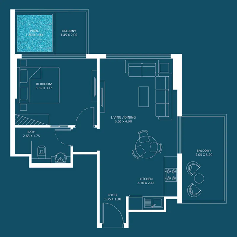 Danube Oasiz 2 floor plan