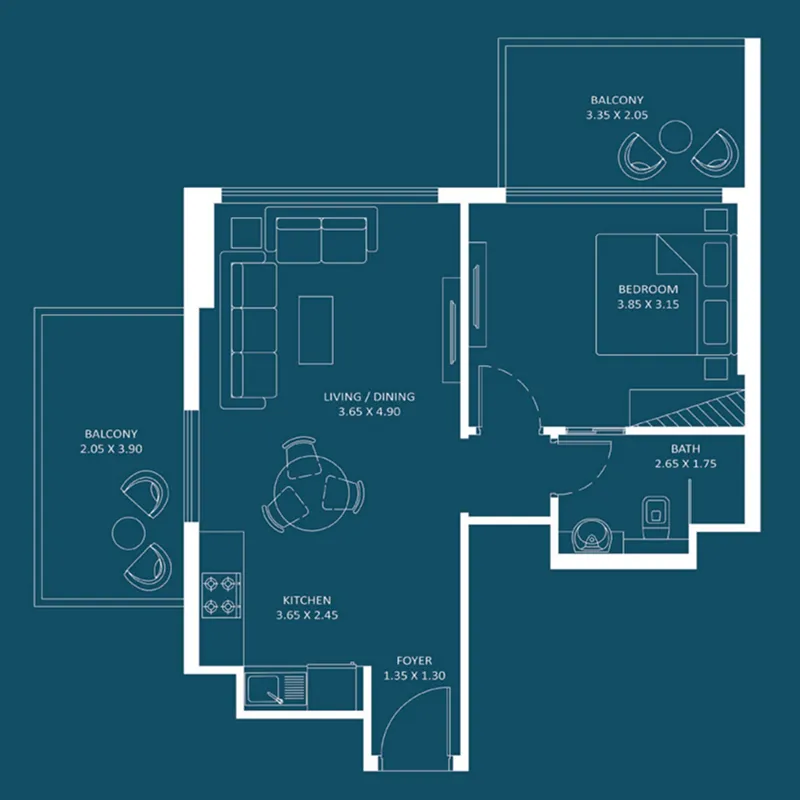 Danube Oasiz 2 floor plan
