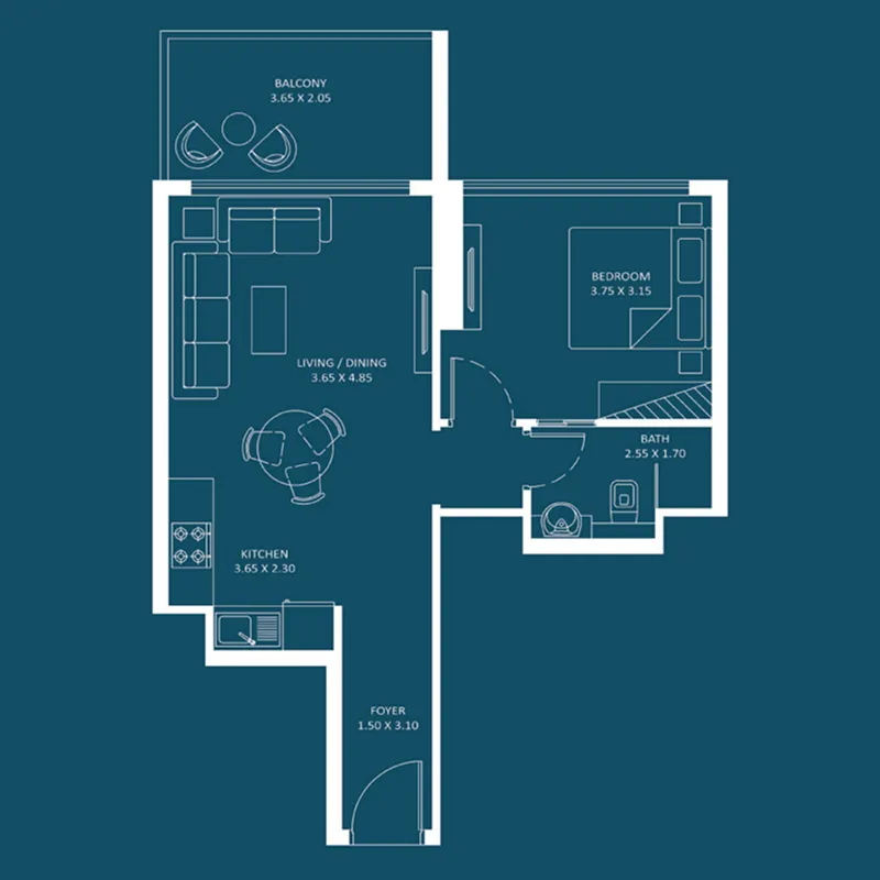 Danube Oasiz 2 floor plan