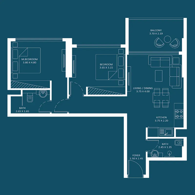 Danube Oasiz 2 floor plan