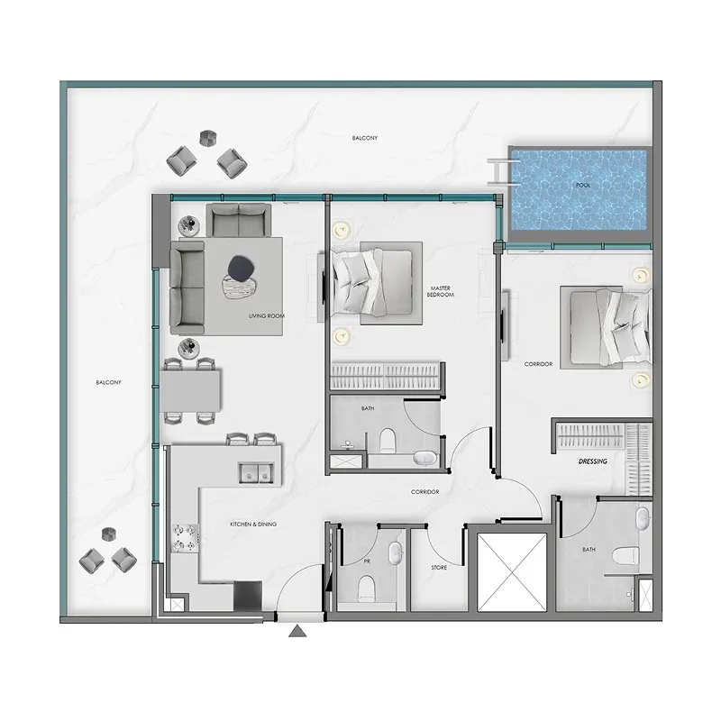 Samana Ocean Crest floor plan