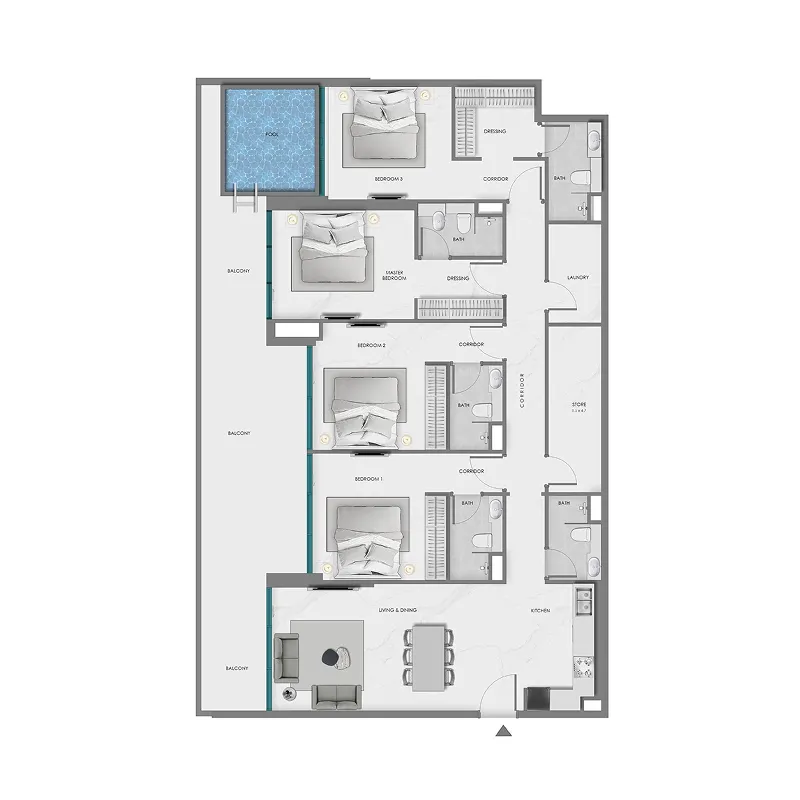 Samana Ocean Crest floor plan