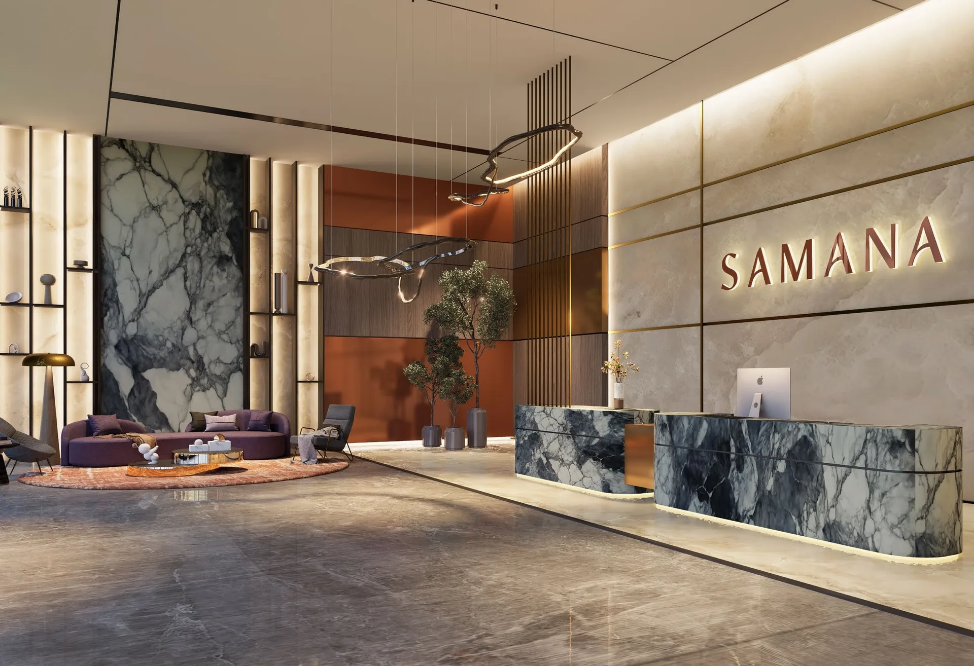 Lobby at Ocean Crest in Dubai Islands Dubai