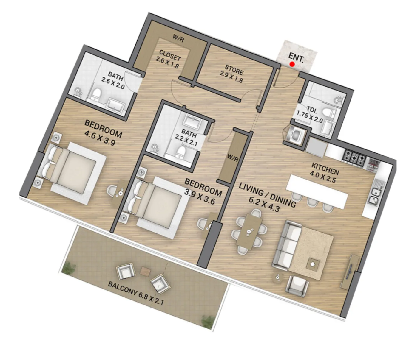 AAA Real Estate Development Ocean Tower floor plan