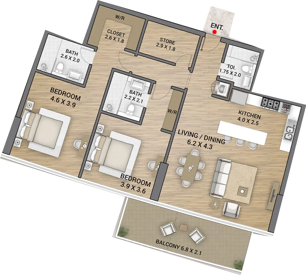 AAA Real Estate Development Ocean Tower floor plan