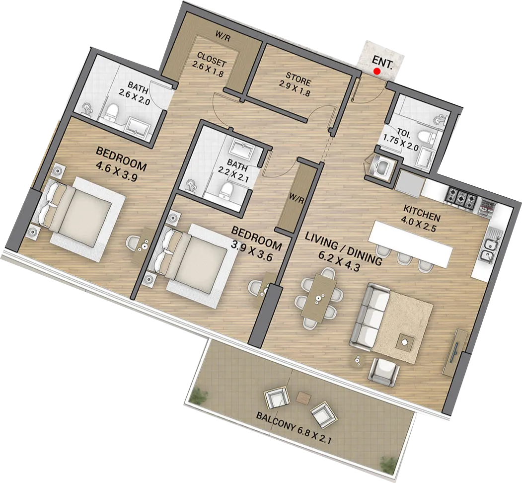 AAA Real Estate Development Ocean Tower floor plan