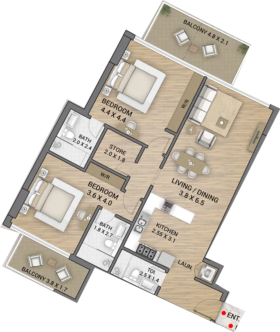 AAA Real Estate Development Ocean Tower floor plan