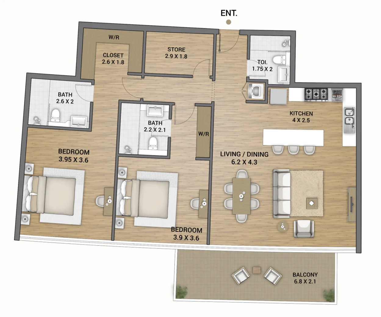 AAA Real Estate Development Ocean Tower floor plan