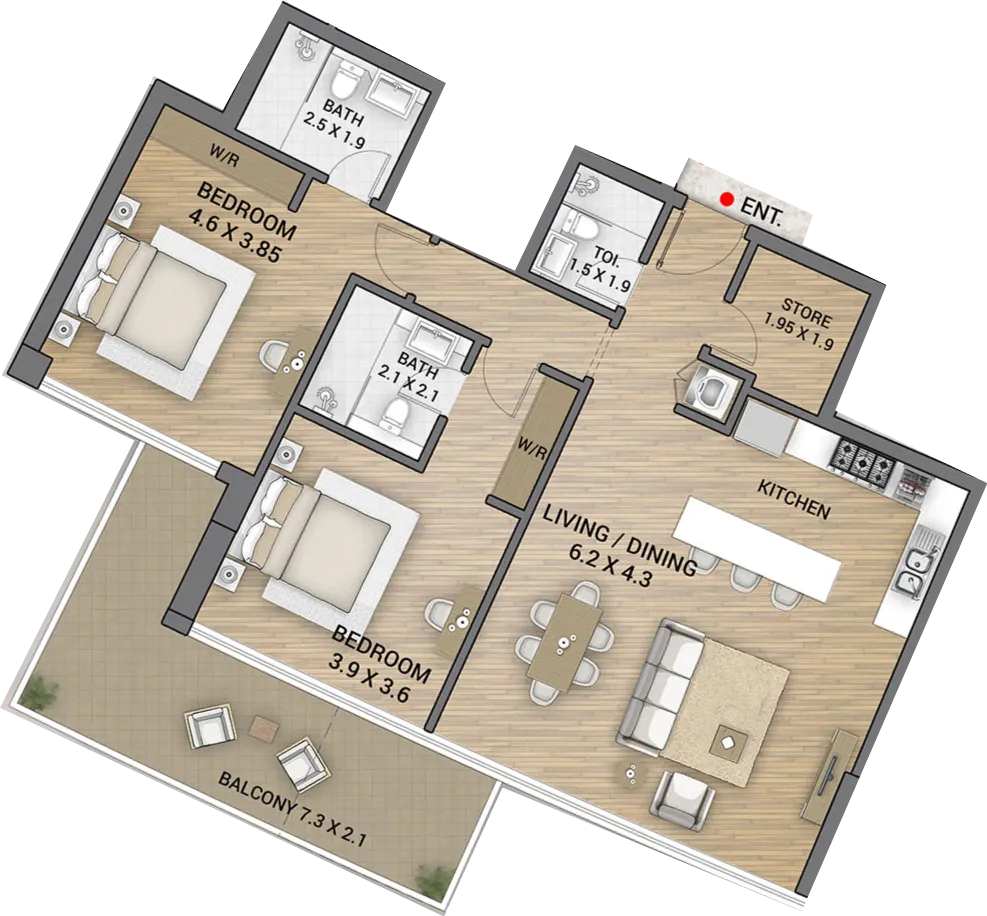 AAA Real Estate Development Ocean Tower floor plan