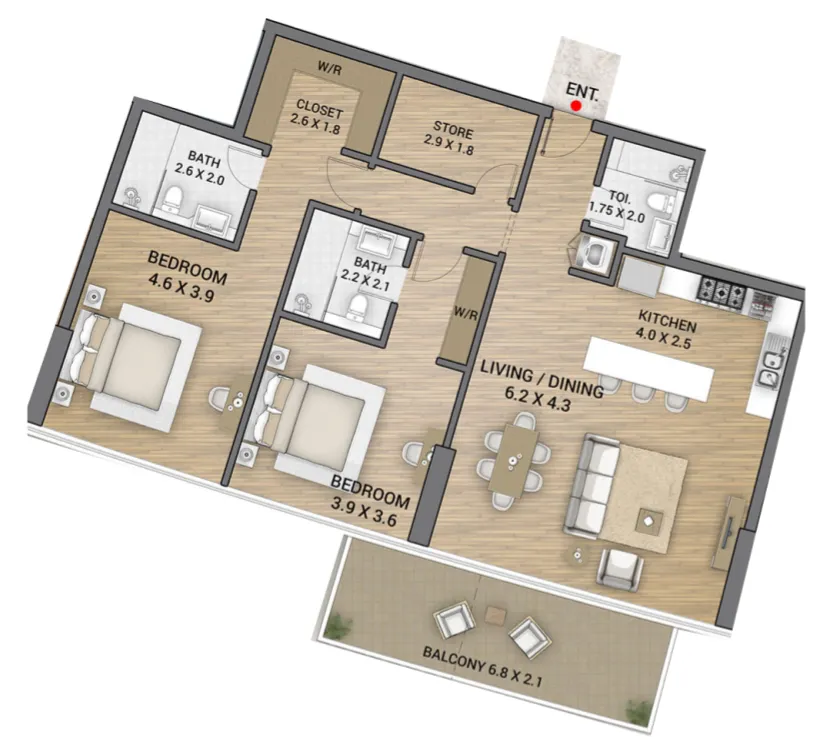 AAA Real Estate Development Ocean Tower floor plan