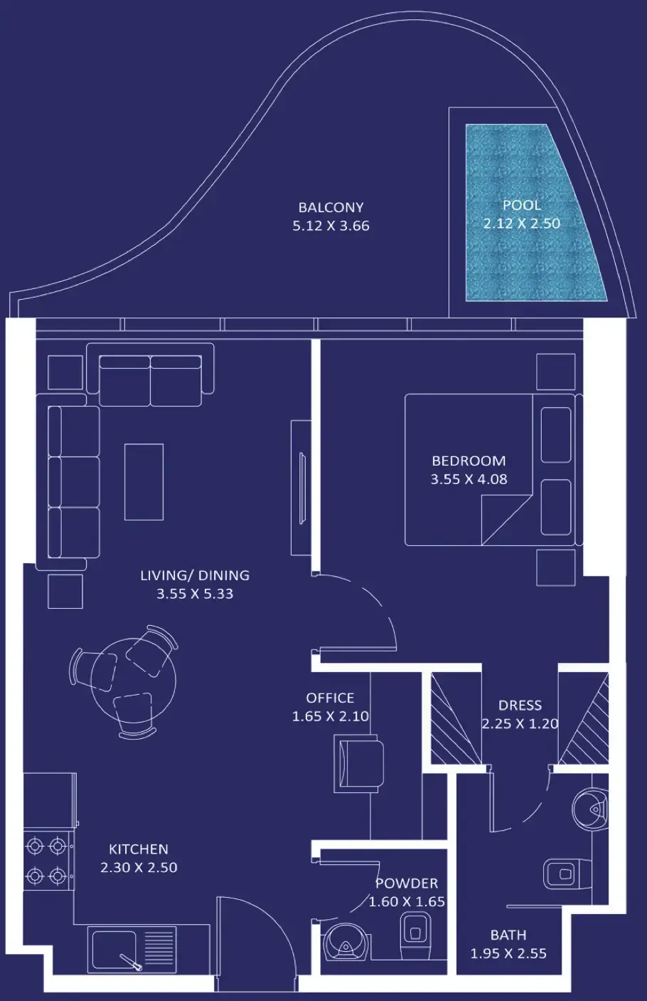 Danube Oceanz floor plan