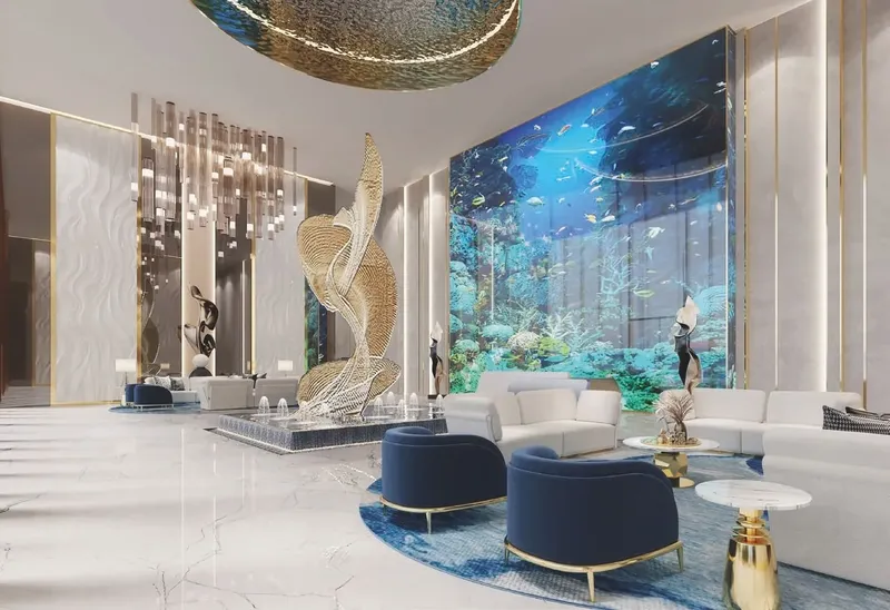 Lobby at Oceanz in Maritime City Dubai