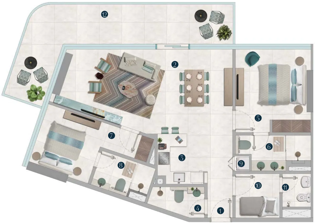 OCTA Development Octa Isle Interiors by Missoni floor plan