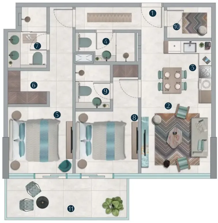 OCTA Development Octa Isle Interiors by Missoni floor plan