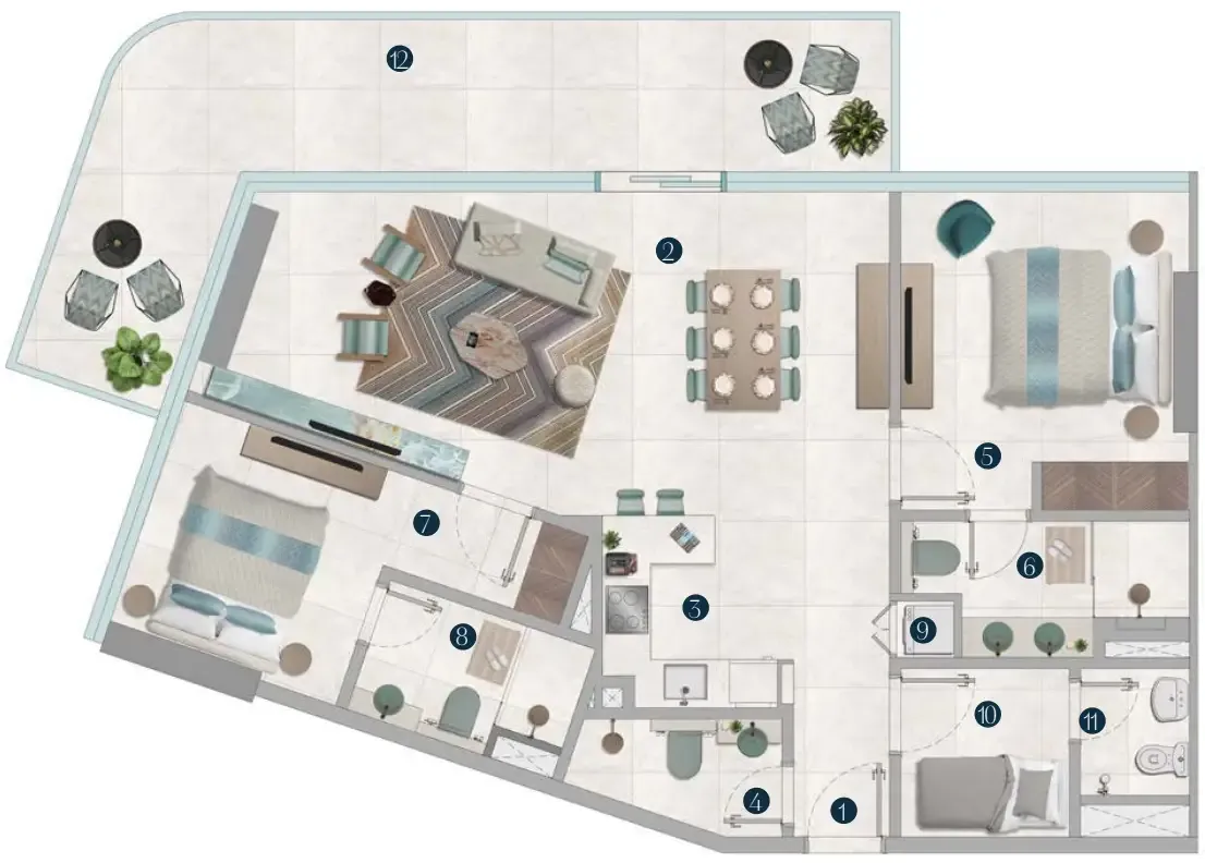 OCTA Development Octa Isle Interiors by Missoni floor plan