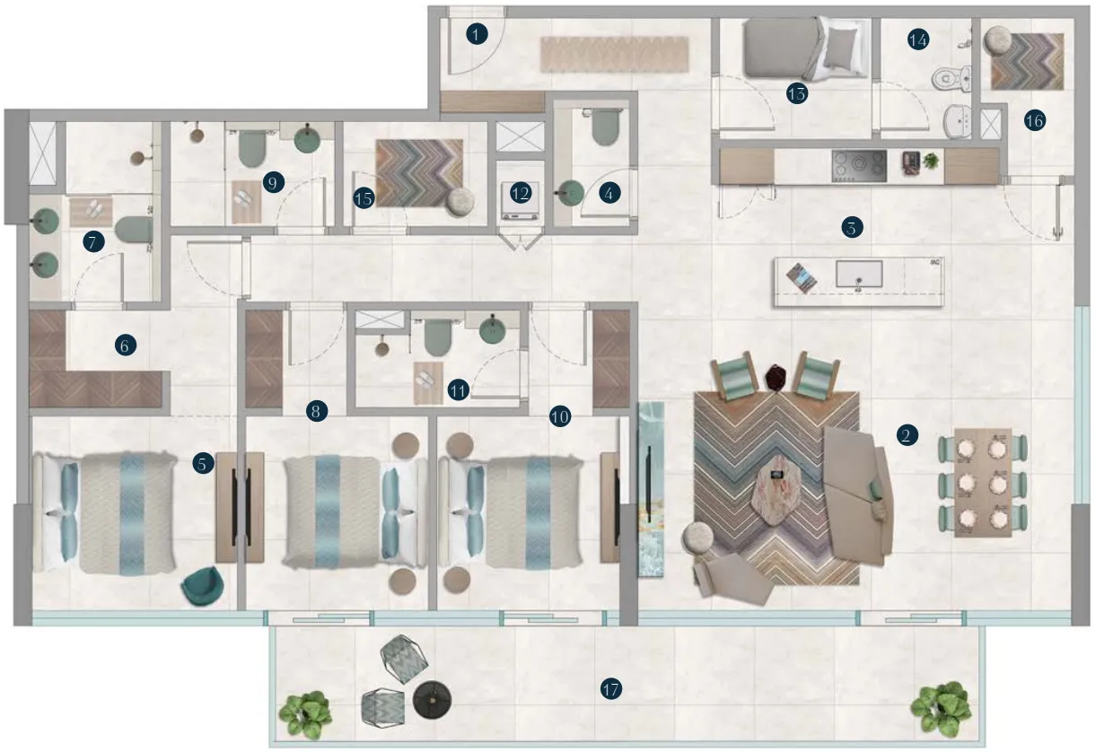 OCTA Development Octa Isle Interiors by Missoni floor plan