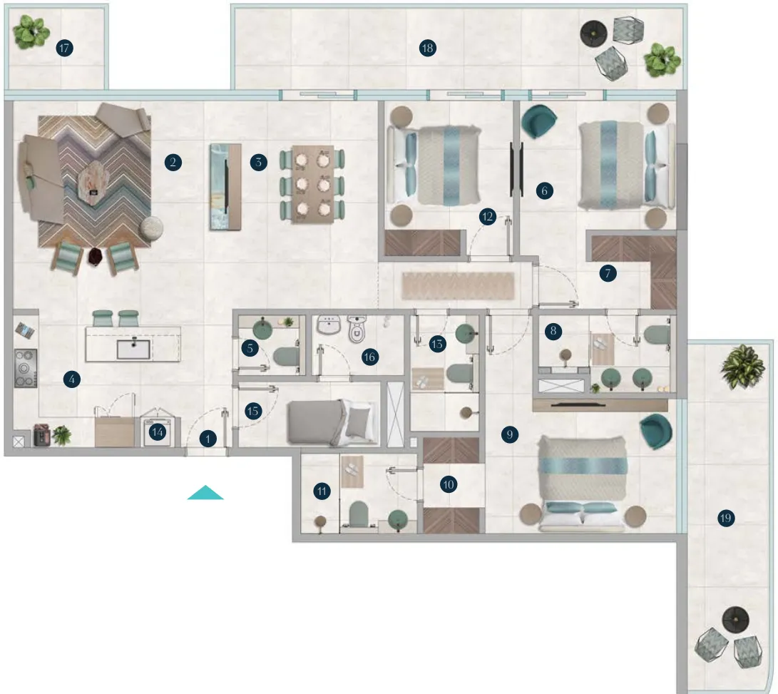 OCTA Development Octa Isle Interiors by Missoni floor plan