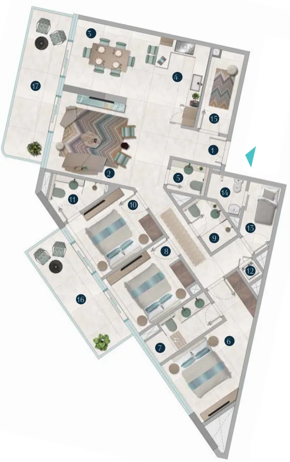 OCTA Development Octa Isle Interiors by Missoni floor plan