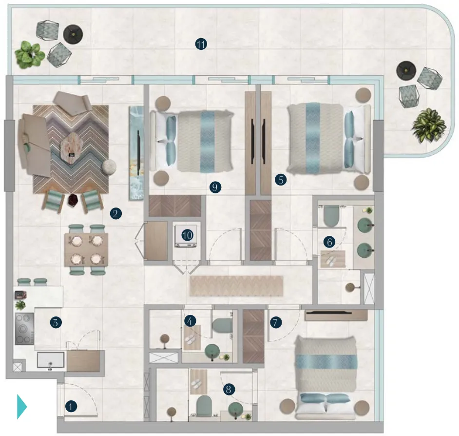 OCTA Development Octa Isle Interiors by Missoni floor plan