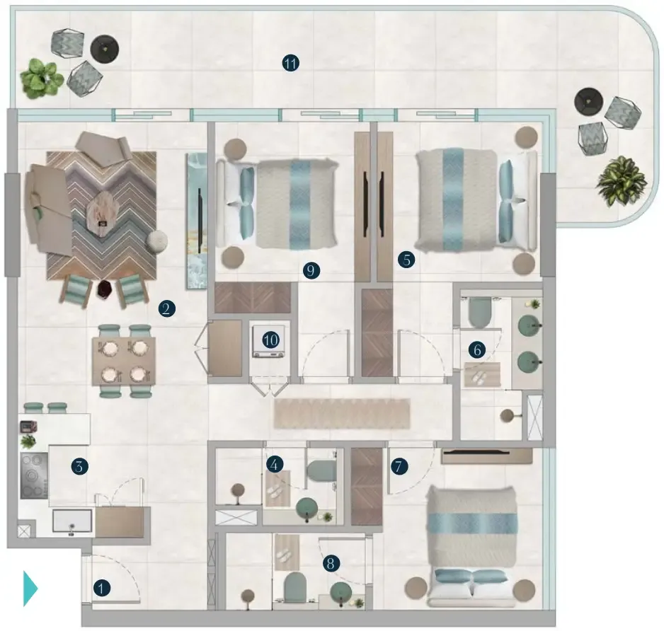 OCTA Development Octa Isle Interiors by Missoni floor plan