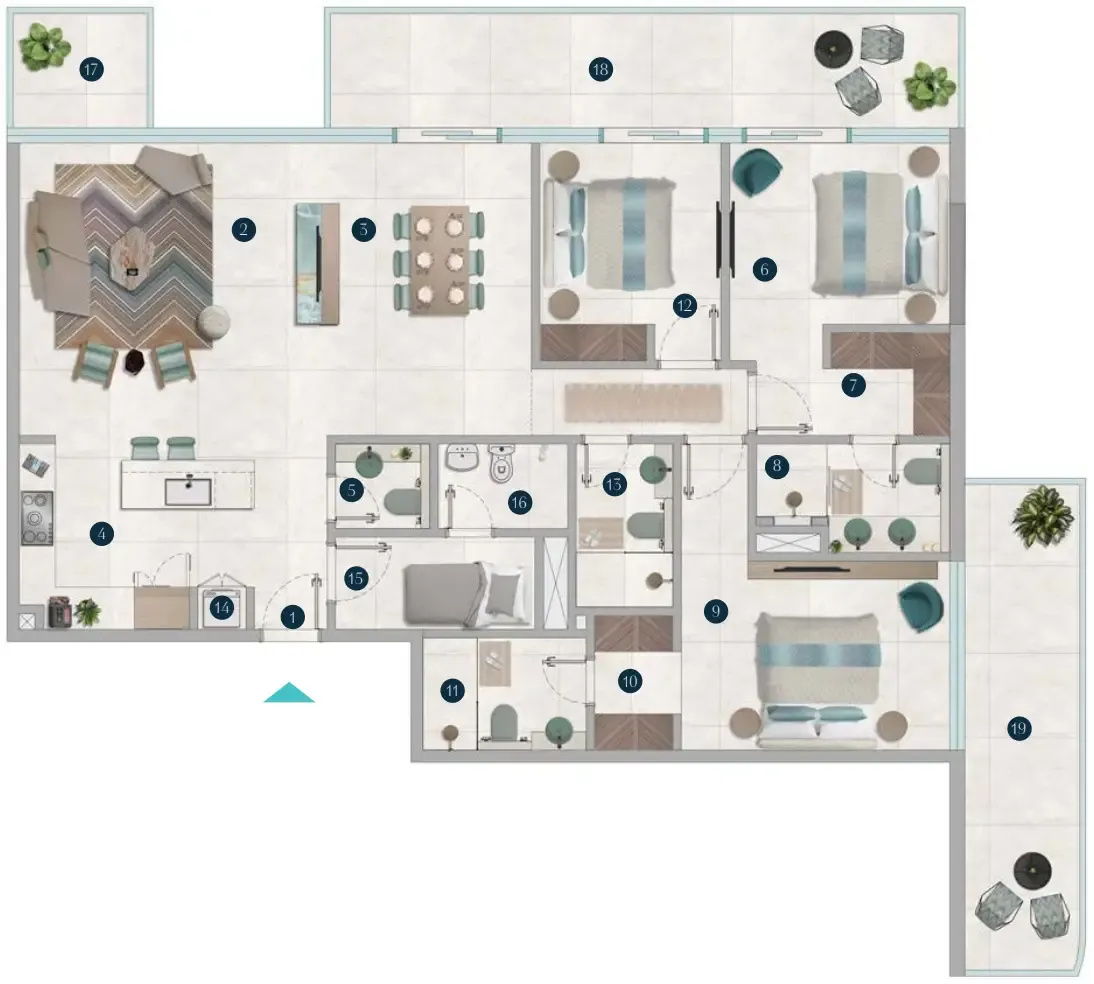 OCTA Development Octa Isle Interiors by Missoni floor plan