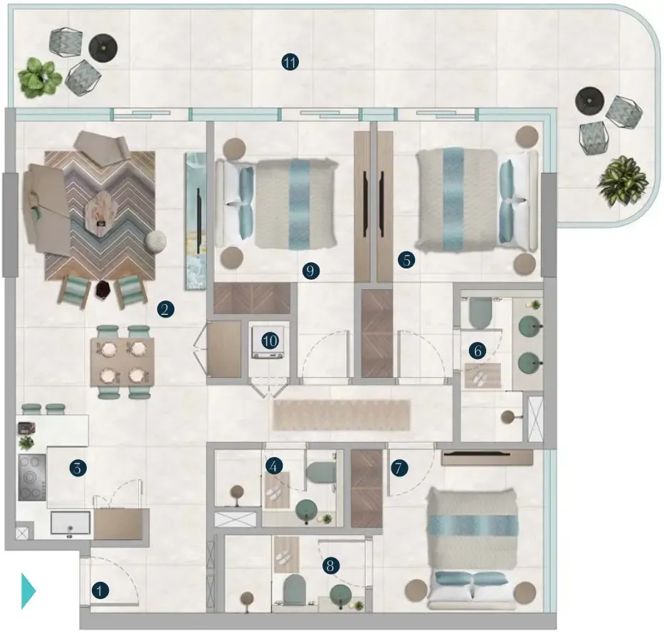 OCTA Development Octa Isle Interiors by Missoni floor plan