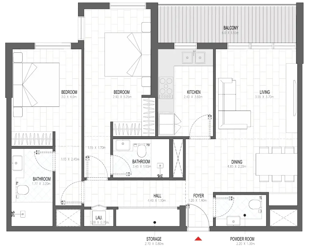 Alef Group Olfah floor plan