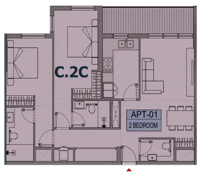 Alef Group Olfah floor plan