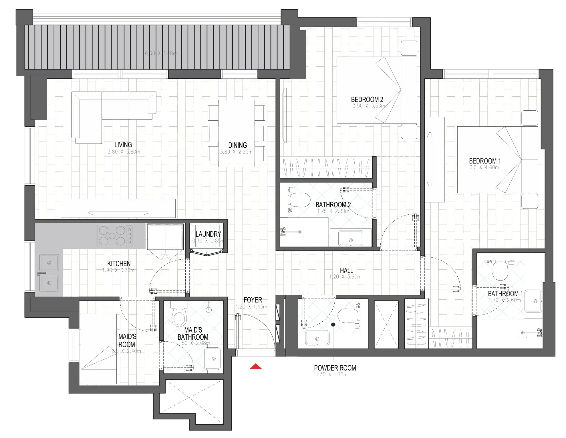 Alef Group Olfah floor plan