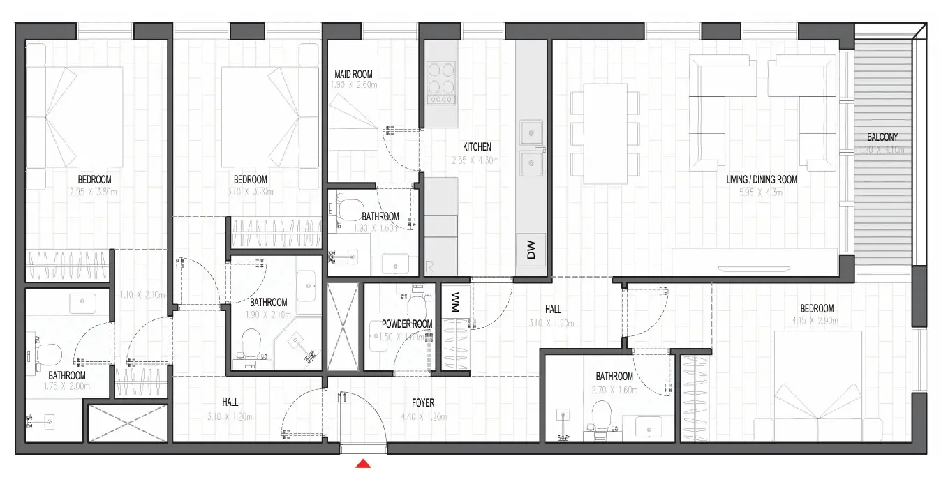 Alef Group Olfah floor plan