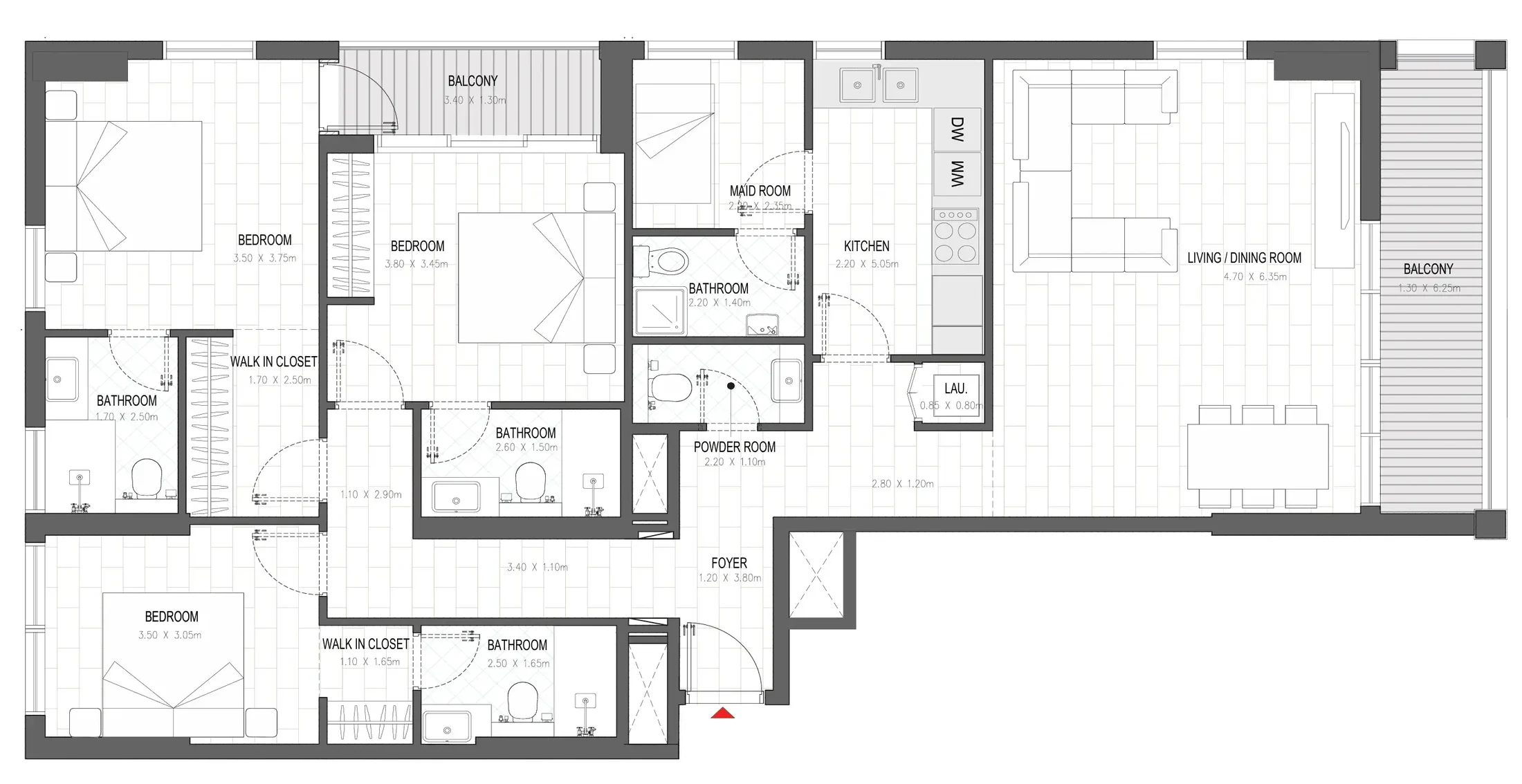 Alef Group Olfah floor plan
