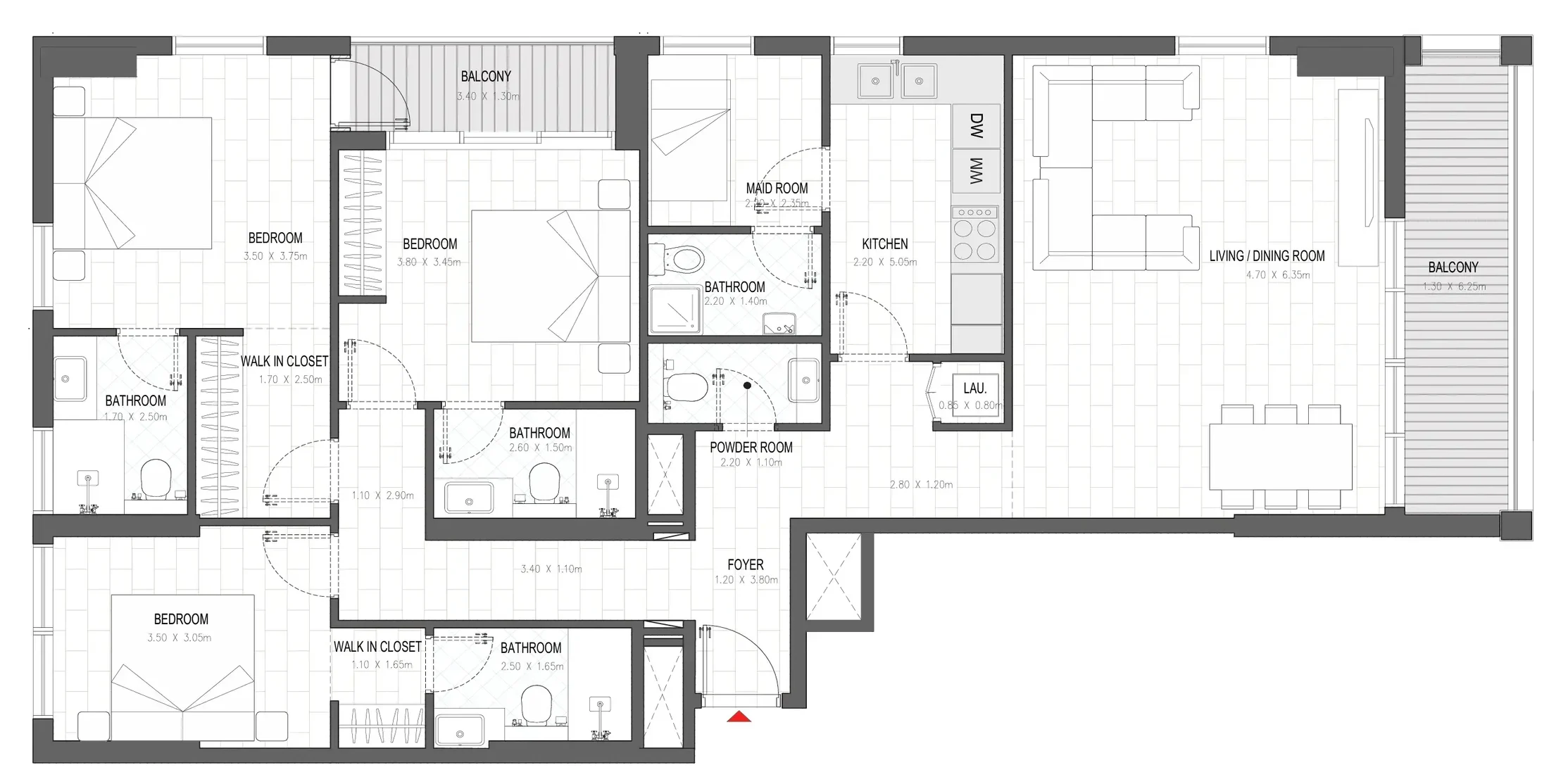 Alef Group Olfah floor plan