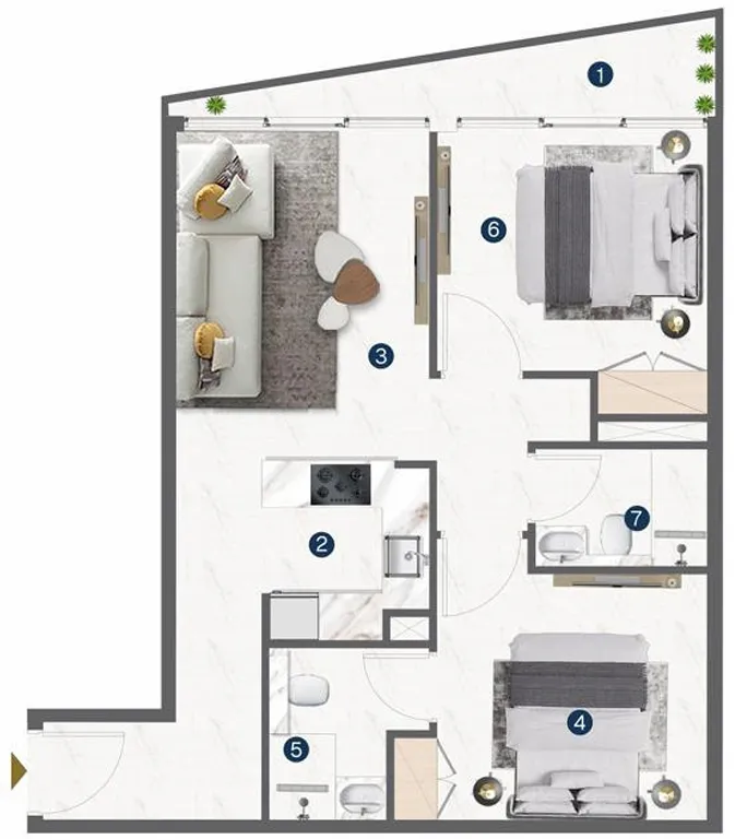 Pantheon Omya Residence floor plan